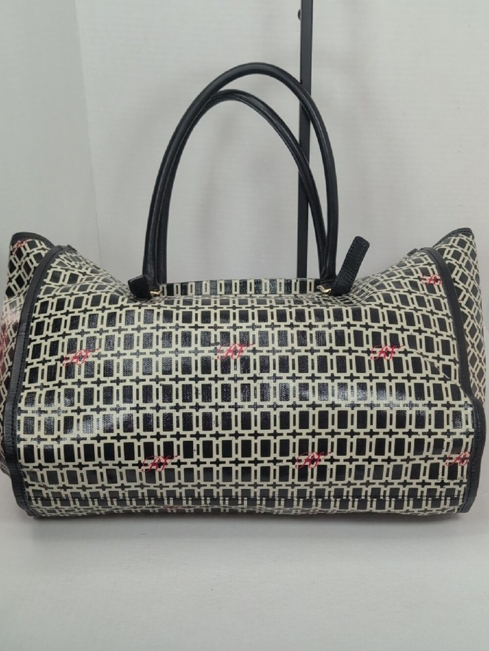Roger Vivier Coated Canvas and Leather Shopper Tote - Picture 5 of 16